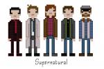 Supernatural themed counted cross stitch kit