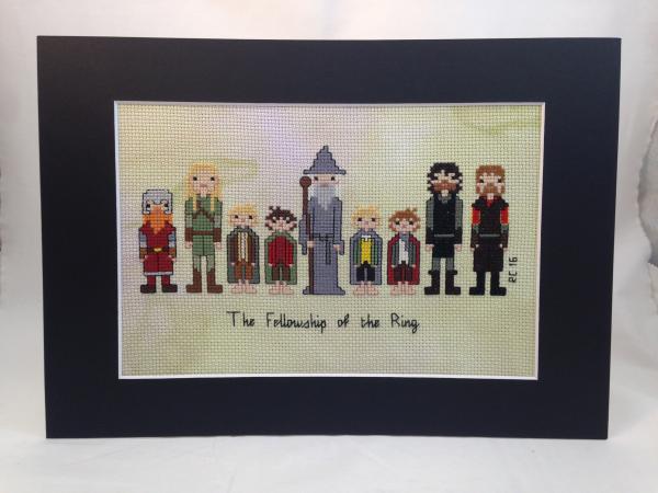 Lord Of The Rings themed counted cross stitch kit picture