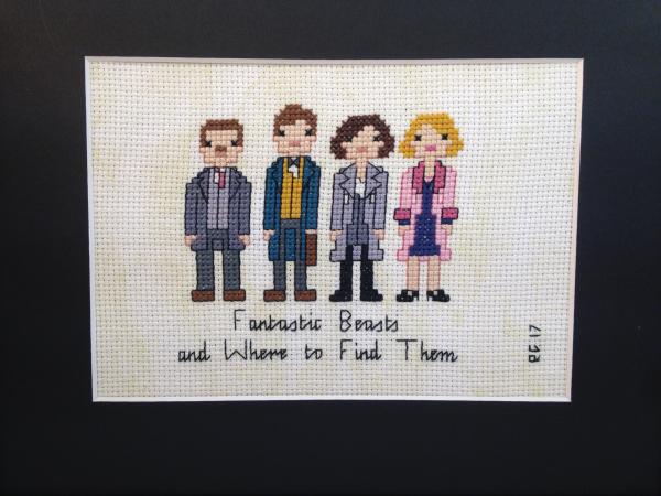 SALE! Fantastic Beasts themed counted cross stitch kit
