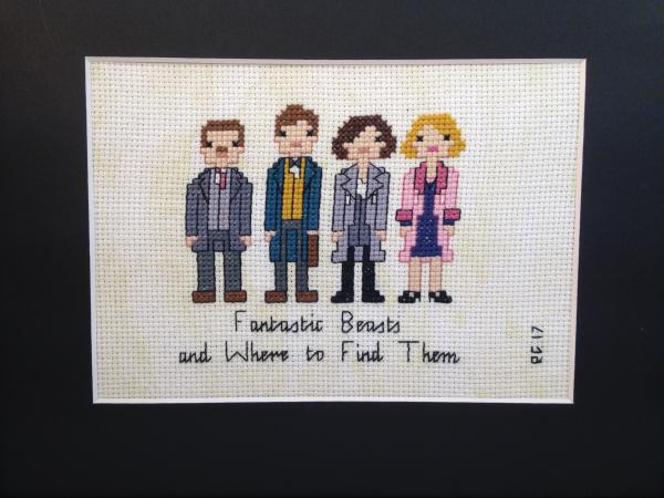 SALE! Fantastic Beasts themed counted cross stitch kit picture