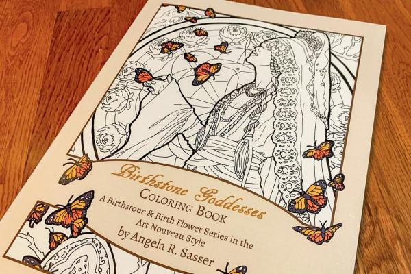 Birthstone Goddesses Coloring Book