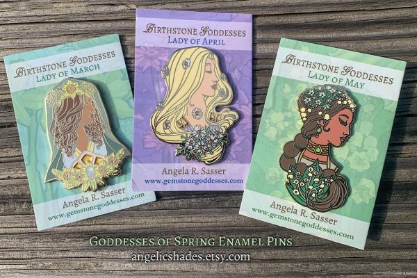 Enamel Pins - Goddesses of Spring picture