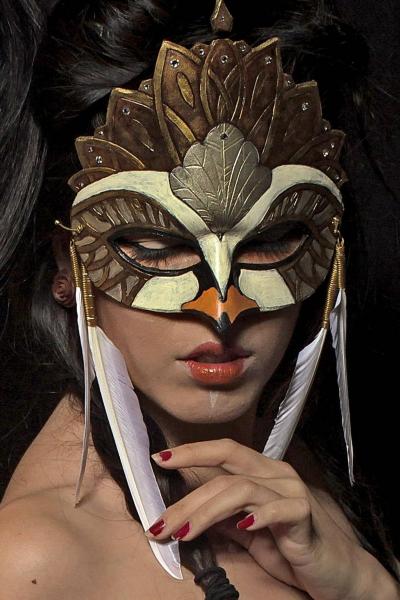 White Swan Ballerina Fairy Tale LIMITED EDITION Masquerade Mask picture