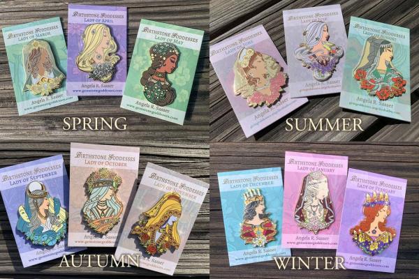 Enamel Pins - Goddesses of Autumn picture