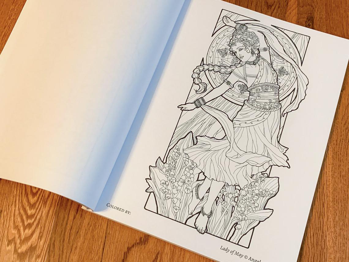 Birthstone Goddesses Coloring Book picture
