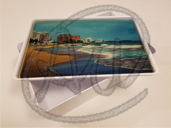 La concha beach small plastic box picture