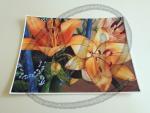 Orange lily placemat