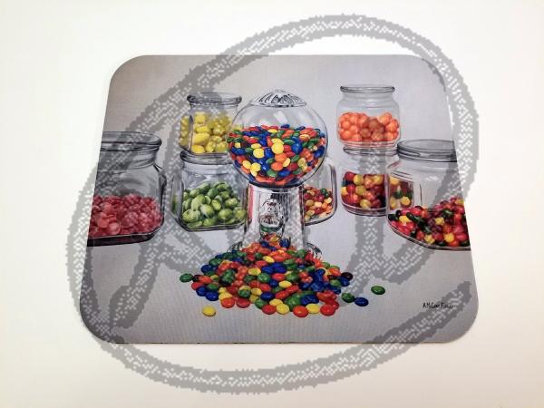 Silver gumball mouse pad picture