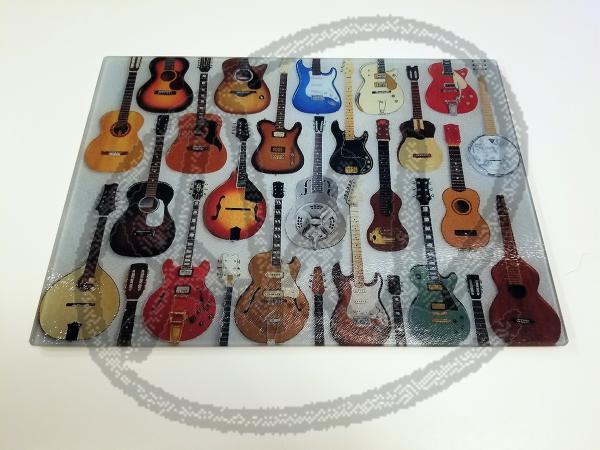 Guitars big cutting board picture