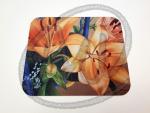 Orange lily mouse pad