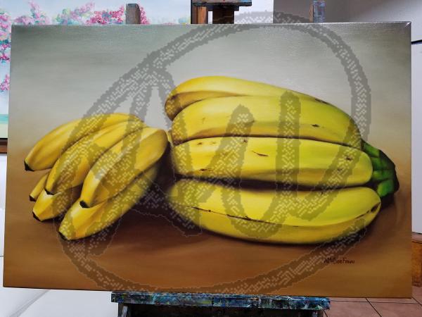 Small bananas oil on canvas picture