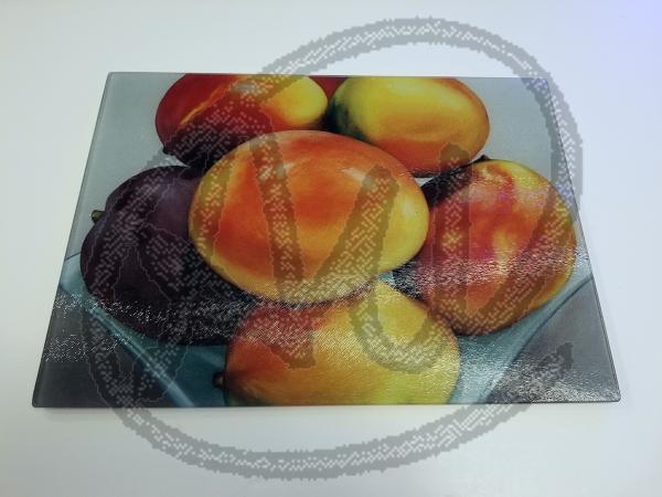 Mangoes big cutting board picture