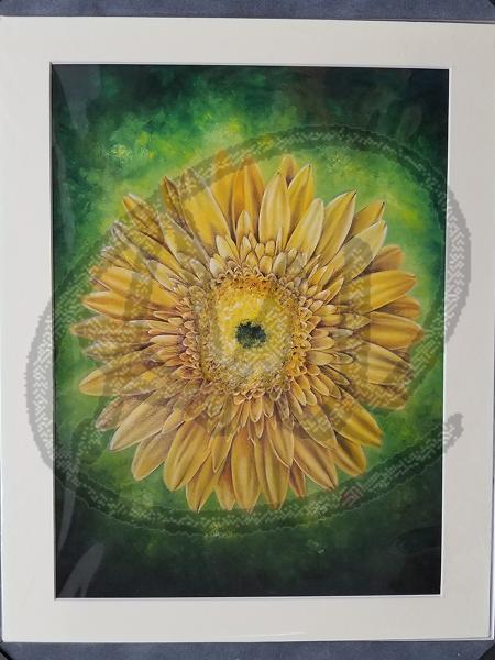 Yellow Spring reproduction on paper picture