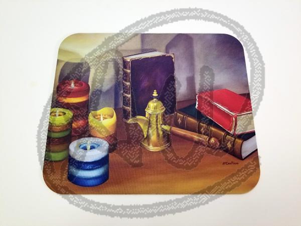 Candle light mouse pad picture