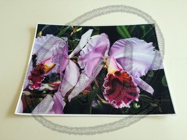 Orchids placemat picture