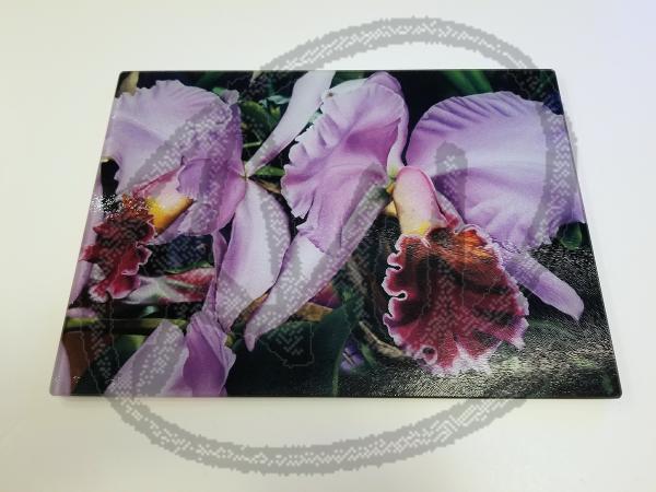 Orchids big cutting board