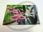 Star gazer lily small cutting board