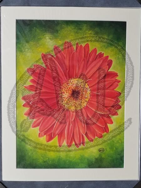 Red Spring reproduction on paper