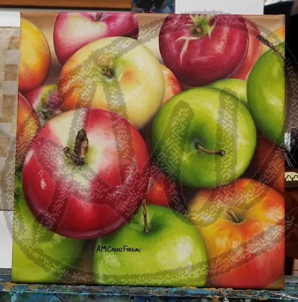 Apples 2020 oil on canvas