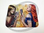 Singer duet mouse pad