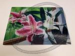 Star gazer lily big cutting board