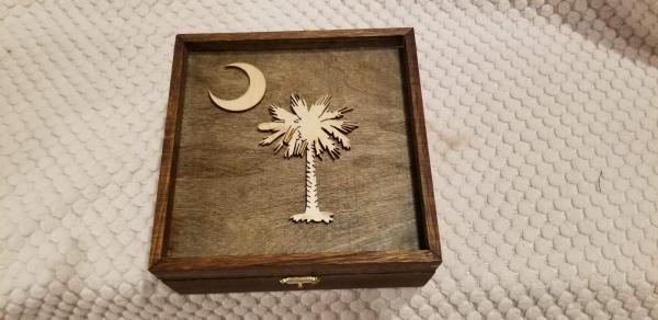 SC State Wood Trinket Box picture