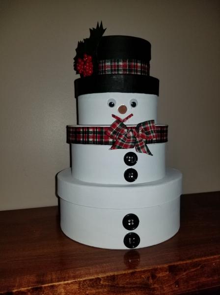 Hat Box Snowman