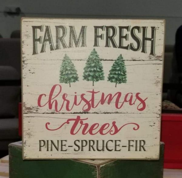 Farm Fresh Christmas Sign
