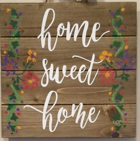 "Home Sweet Home" Wood Sign