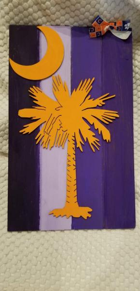 Clemson Wood PalmettoSign picture