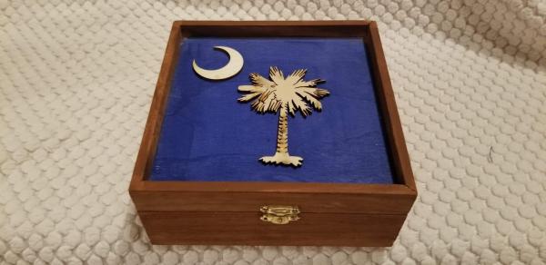 SC State Wood Trinket Box picture