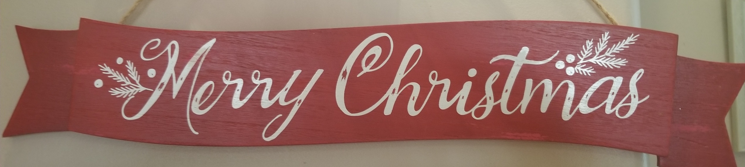 "Merry Christmas" Wood Banner picture