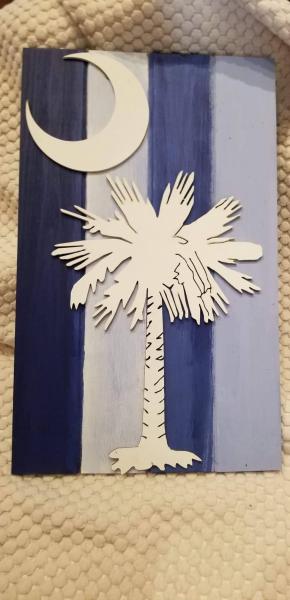 State of SC Wood Palmetto Sign picture
