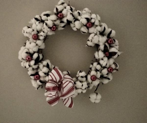 Christmas Cotton Wreath