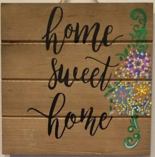 "Home Sweet Home" Wood Sign picture