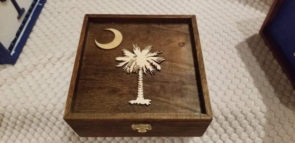 SC State Wood Trinket Box picture