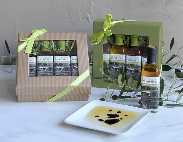 Italian Family Favorites 4-bottle Olive Oil & Balsamic Sampler Set