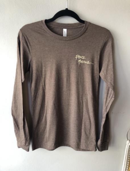 Tree with roots/Brown/Long sleeve
