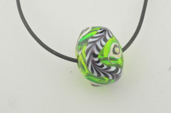blown feather bead
