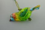 blown bird pendant on chord