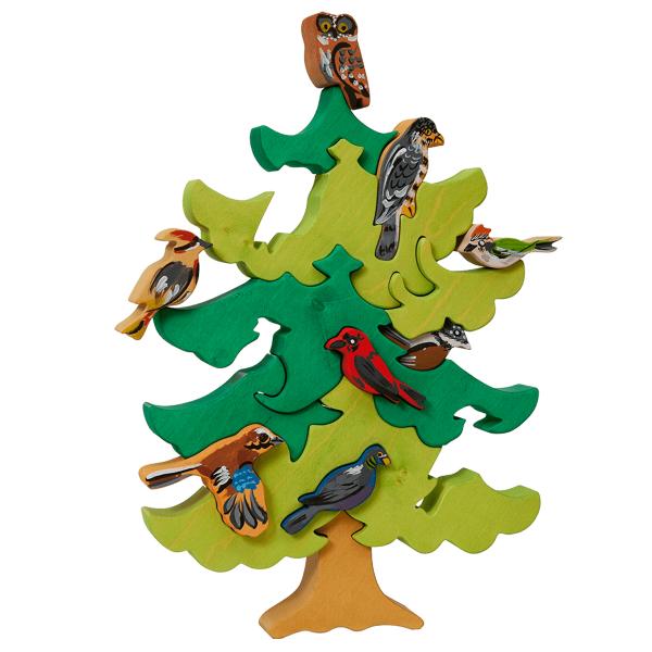 North European Bird Tree Puzzle picture