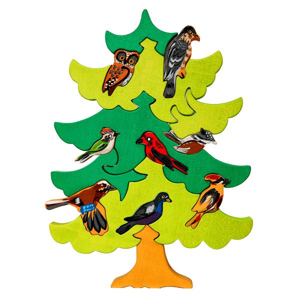 North European Bird Tree Puzzle picture