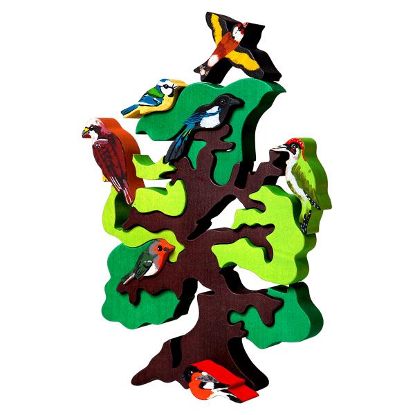 European Bird Tree Puzzle picture