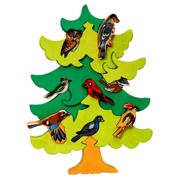 North European Bird Tree Puzzle picture