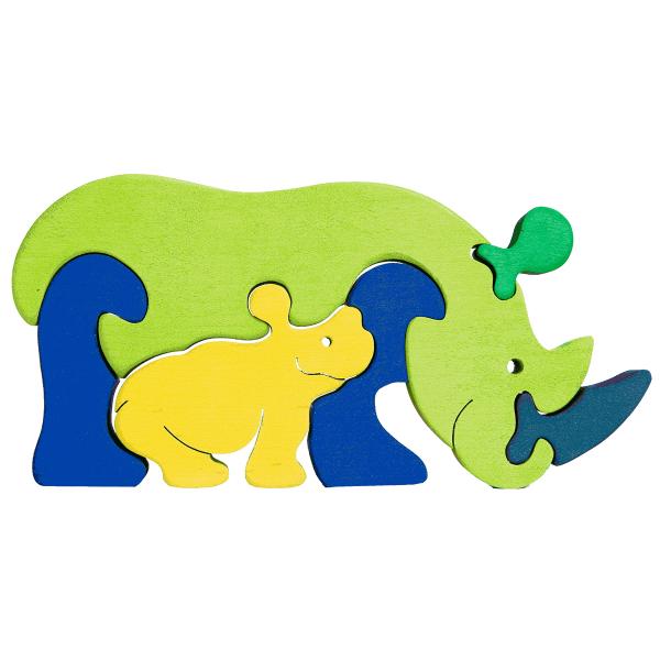 Rhino Family Puzzle picture