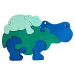 Hippo Family Puzzle Mint