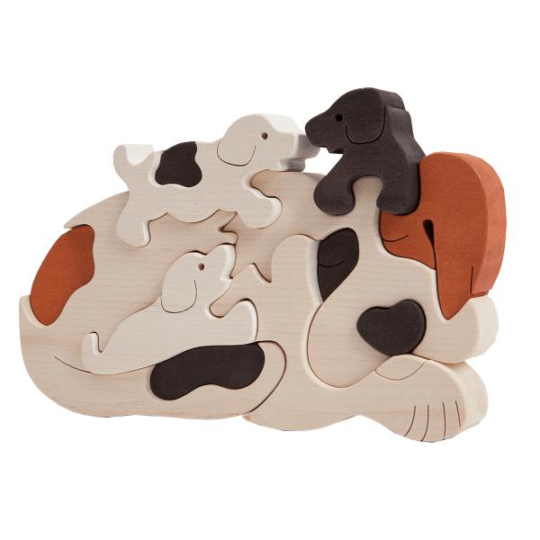 Dog Family Puzzle White