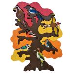 Fall European Bird Tree Puzzle