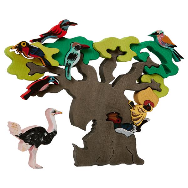African Bird Tree Puzzle picture