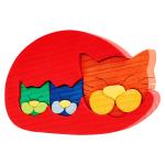 Cat Family Puzzle Red